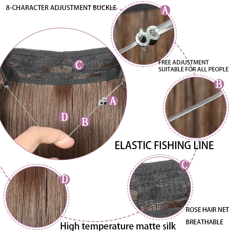 Синтетические накладные волосы с эффектом омбре AZQUEEN волнистые удлинители волос