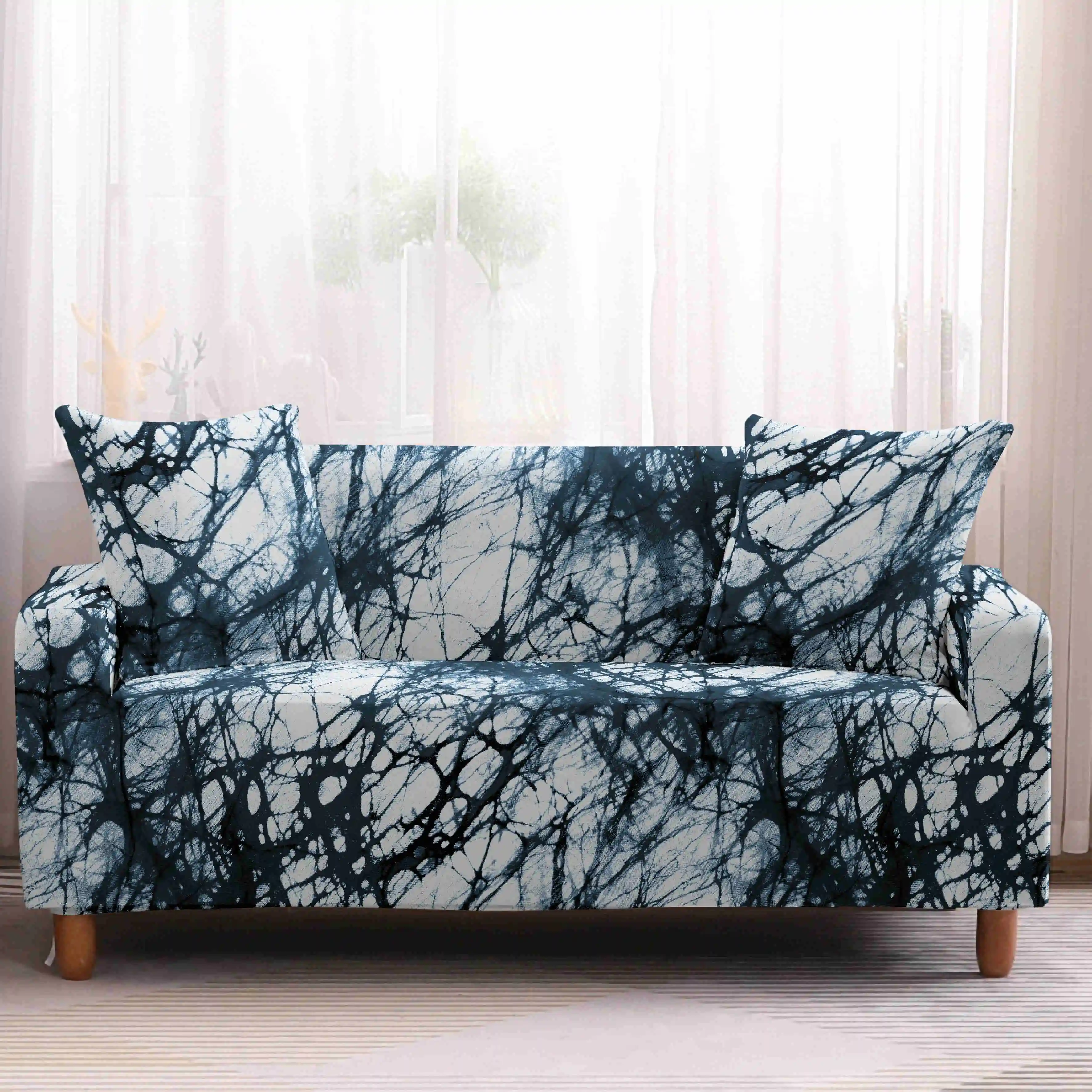 Домашний мраморный чехол для дивана эластичный растягивающийся гостиной защита