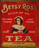 betsy ross tea advertisement vintage tea metal tin sign poster wall plaque custom metal signs