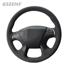 Чехол рулевого колеса автомобиля для Infiniti JX35 M M25 M35 M37 M56 Q70 QX60 Nissan Murano черный Ручная работа Удобная замша