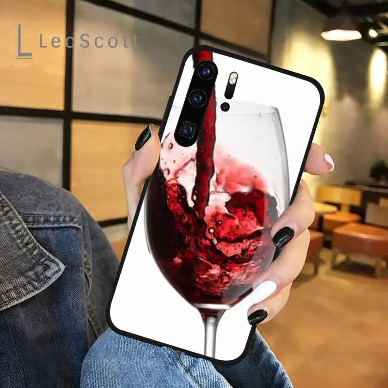 

Red wine Luxury romantic grape Phone Case For Huawei P 20 30 40 lite pro smart 2019 honor 10 i lite 8x nova 5t mate 20 pro