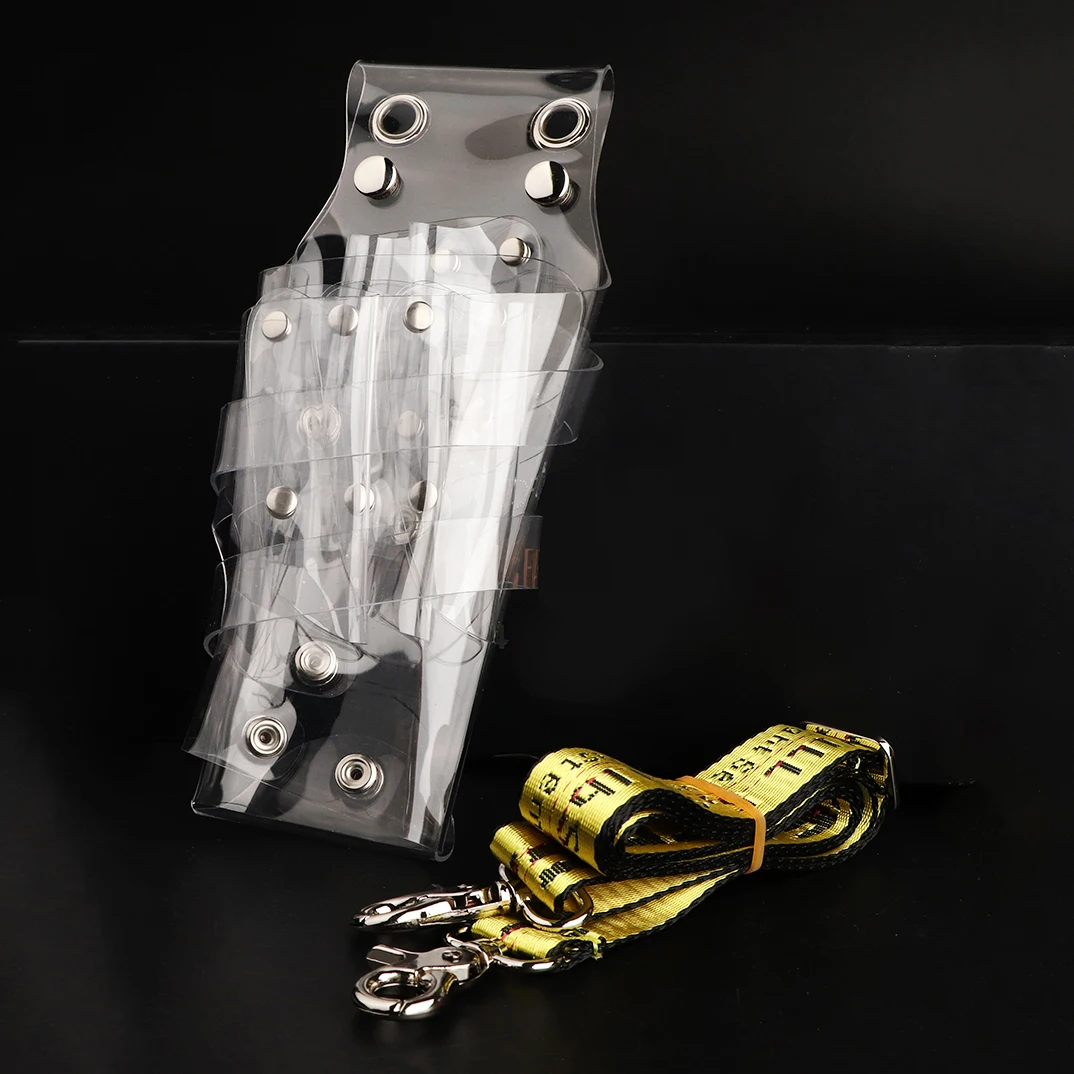 Женская прозрачная сумка для парикмахерских ножниц с клипсой расческой и