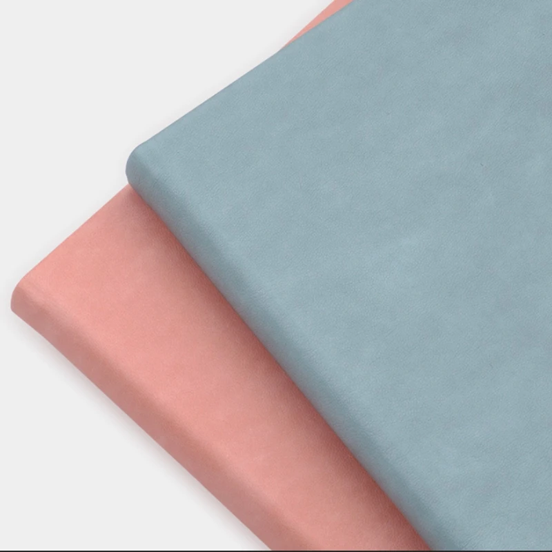 

2Pcs College Notebook Buckle Office Supplies Note Books Leather Notebook School-Supplies Journaling Notepads Blue & Pink