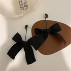 Серьги с бантом в стиле ретро Ins, Длинные геометрические женские серьги в нишевом дизайне, трендовые модные зимние Бархатные серьги с бантами, 2021