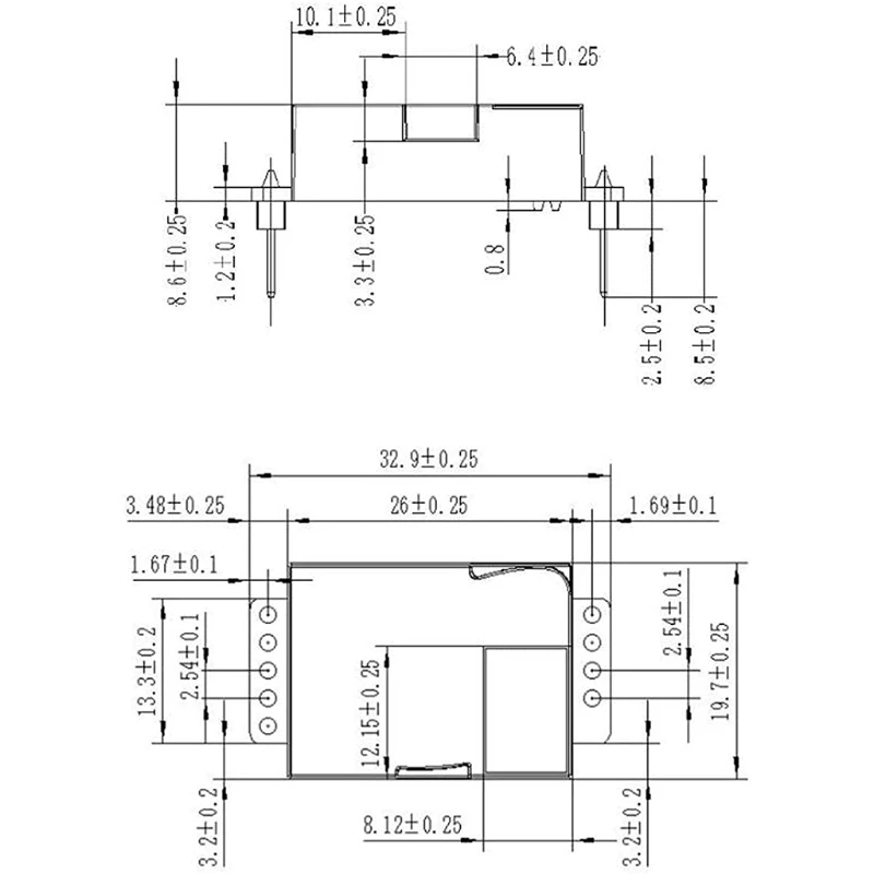 

28EA MH Z19C CO2 Infrared Carbon Dioxide Gas Sensor Air Quality Monitoring Detection Sensor Module