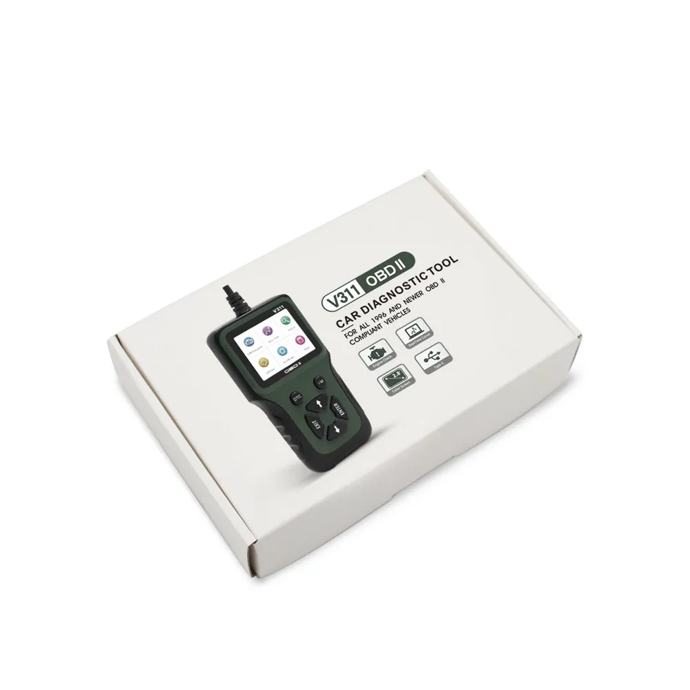 Диагностический сканер ошибок V311 EOBD OBD2 считыватель кодов для автомобильного