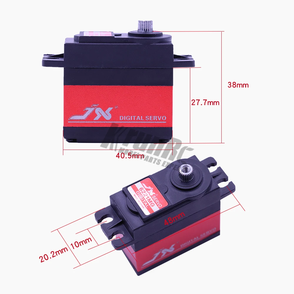 Цифровой бескорпусный металлический сервопривод JX PDI-6221MG 20 кг 1/2/4 шт. | Игрушки и