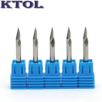 4x40 degree 0 2 0 3mm tip v cutter one flute solid carbide pcb engraving bits cnc router tools end mills for metal milling steel