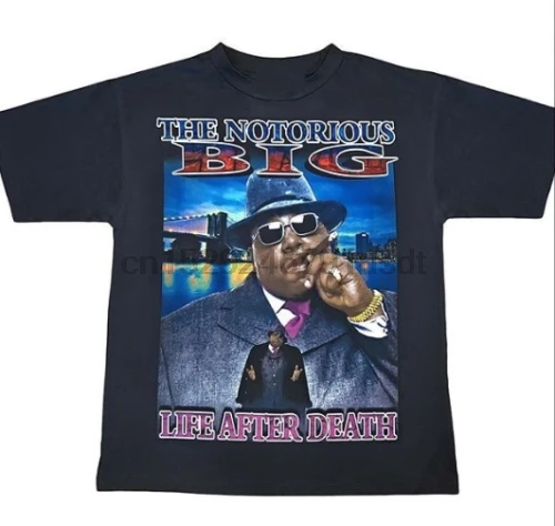 

VTG The Notorious Big Life After Death Mens Navy T-Shirt Size S M L 2XL G820