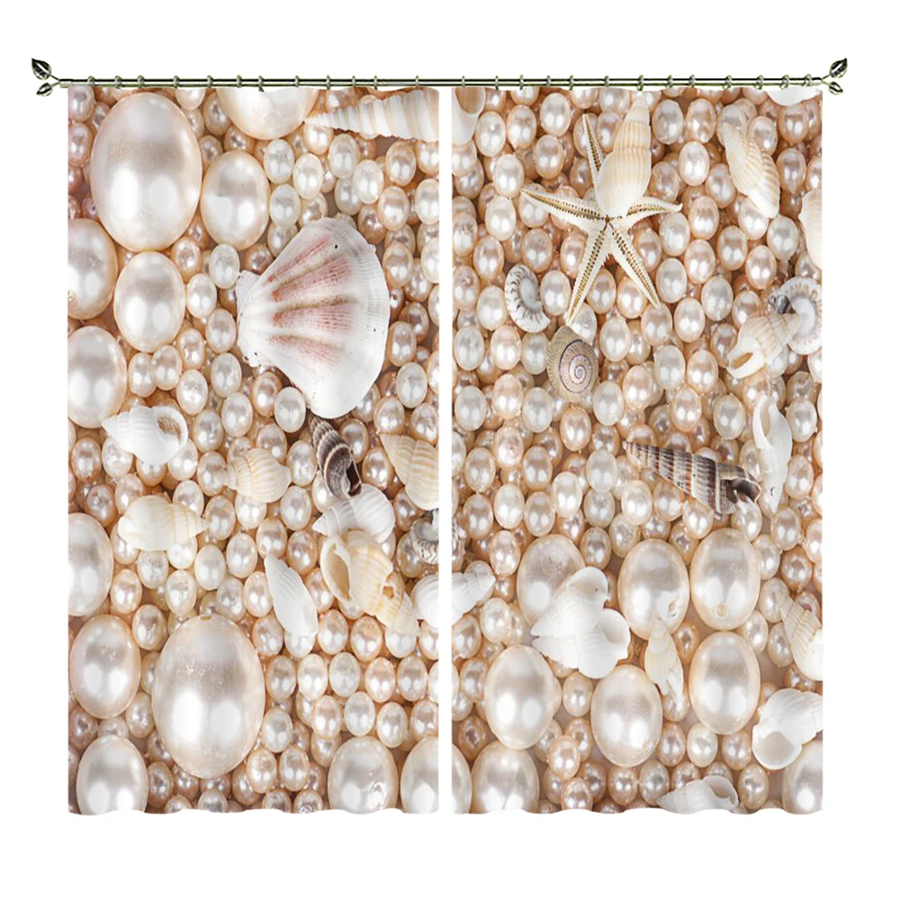 Декоративная серия с изображением жемчуга и ракушки Современная печать