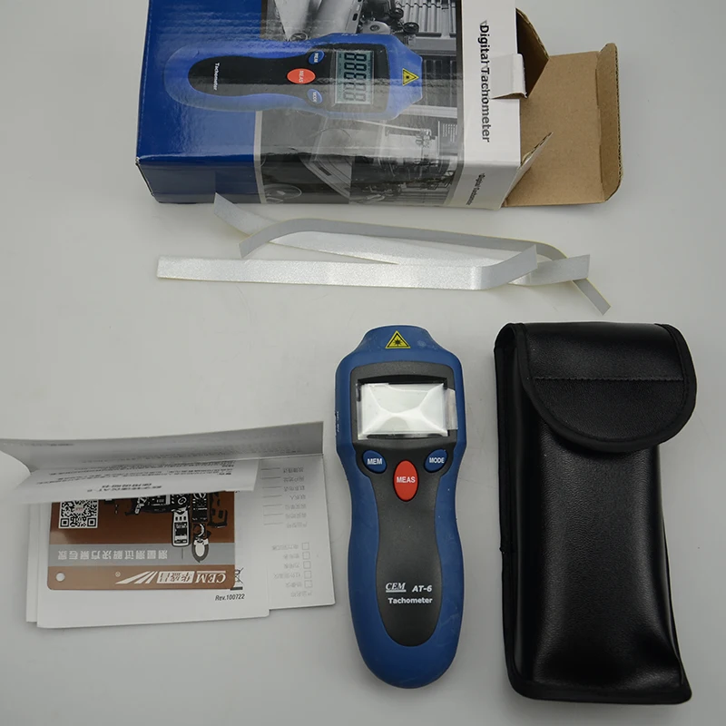 AT 6 Профессиональный AT6 Портативный цифровой тахометр анализатор мотора колеса