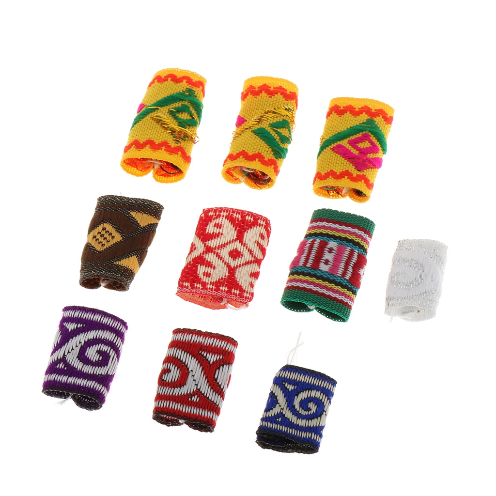 

10x Fabric Bead Hair Accessories Fashion Hip-Hop Style Hair Decors