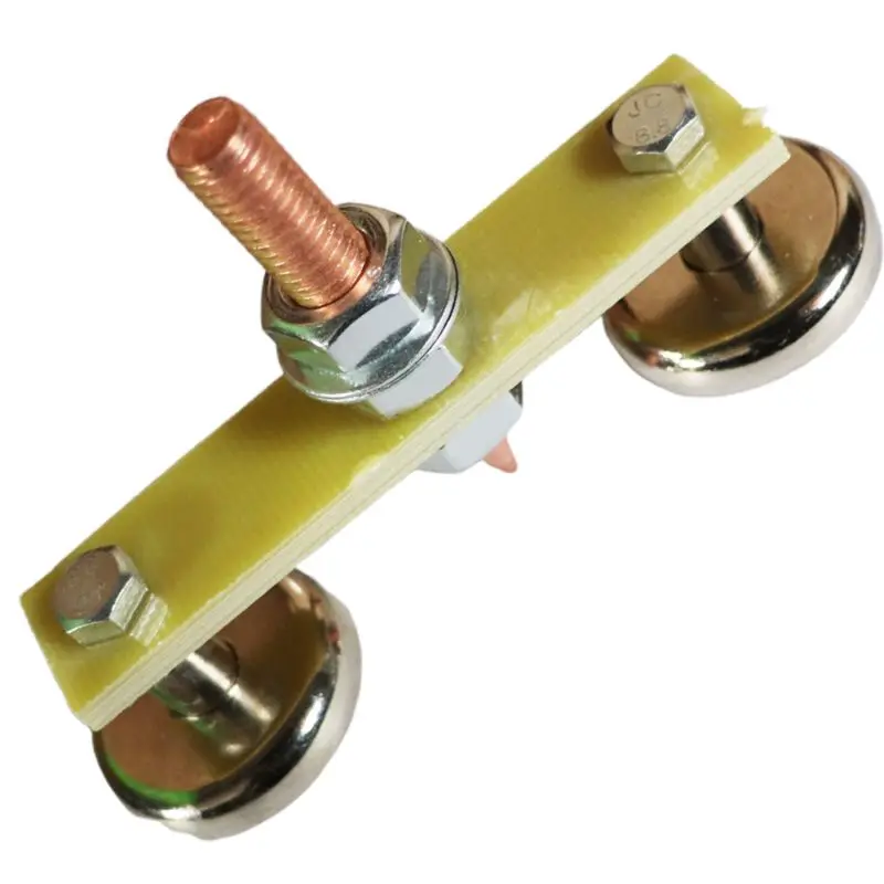 

Strong Magnetic Ground Clamp Connector with Conductive Rod Stud for Welding Machine Auto Bodywork Repair Tools