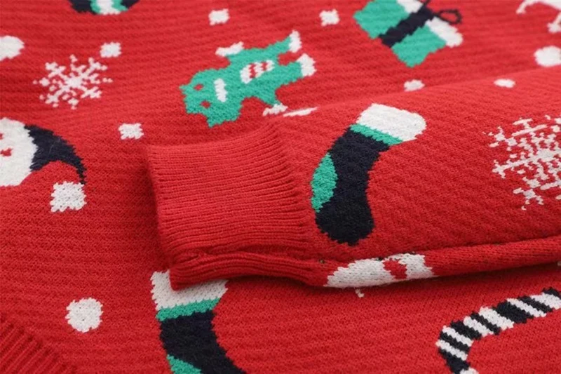 Plus Size Jumper Snowman Deer Sweaters New Santa Claus Xmas Patterned Christmas Sweaters Tops For Men Women Pullovers