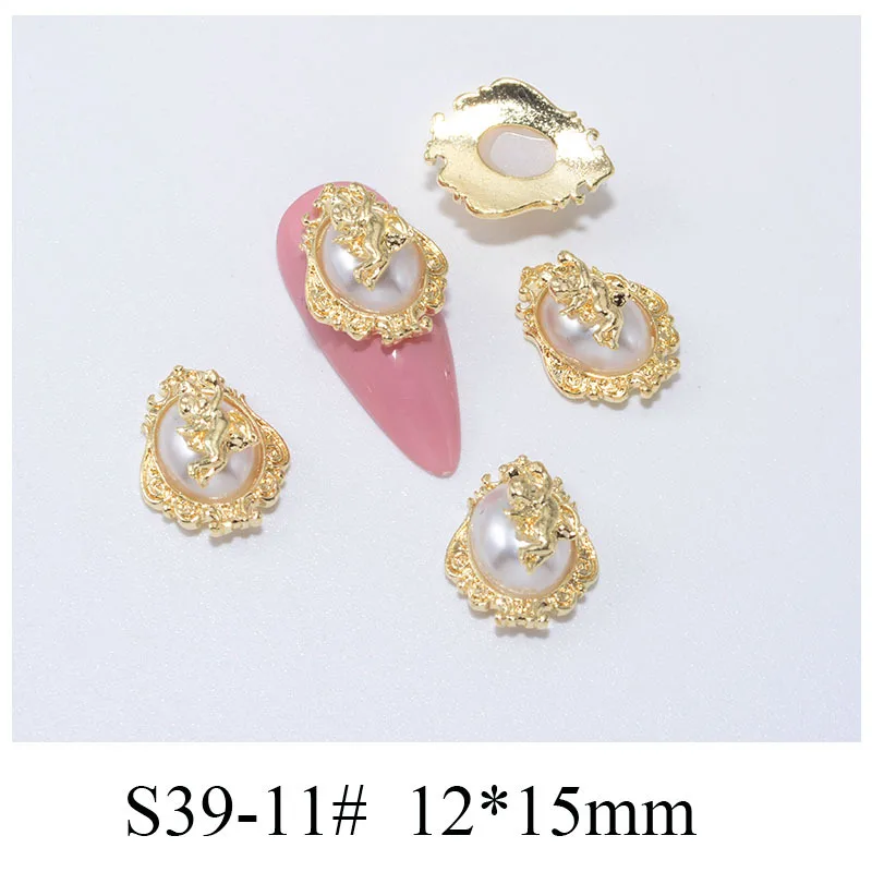 2 шт. дизайн ногтей 3D Роскошные Очаровательные Ангелы/Сердце/цветок Дизайн