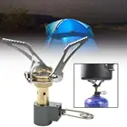 Портативная Складная газовая плита для кемпинга, мини-горелка для пикника