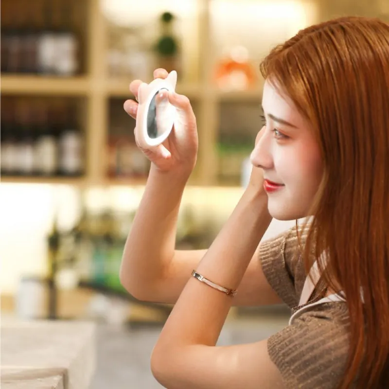 10 светодиодный Ночной светильник с зеркалом креативный красивый электронный