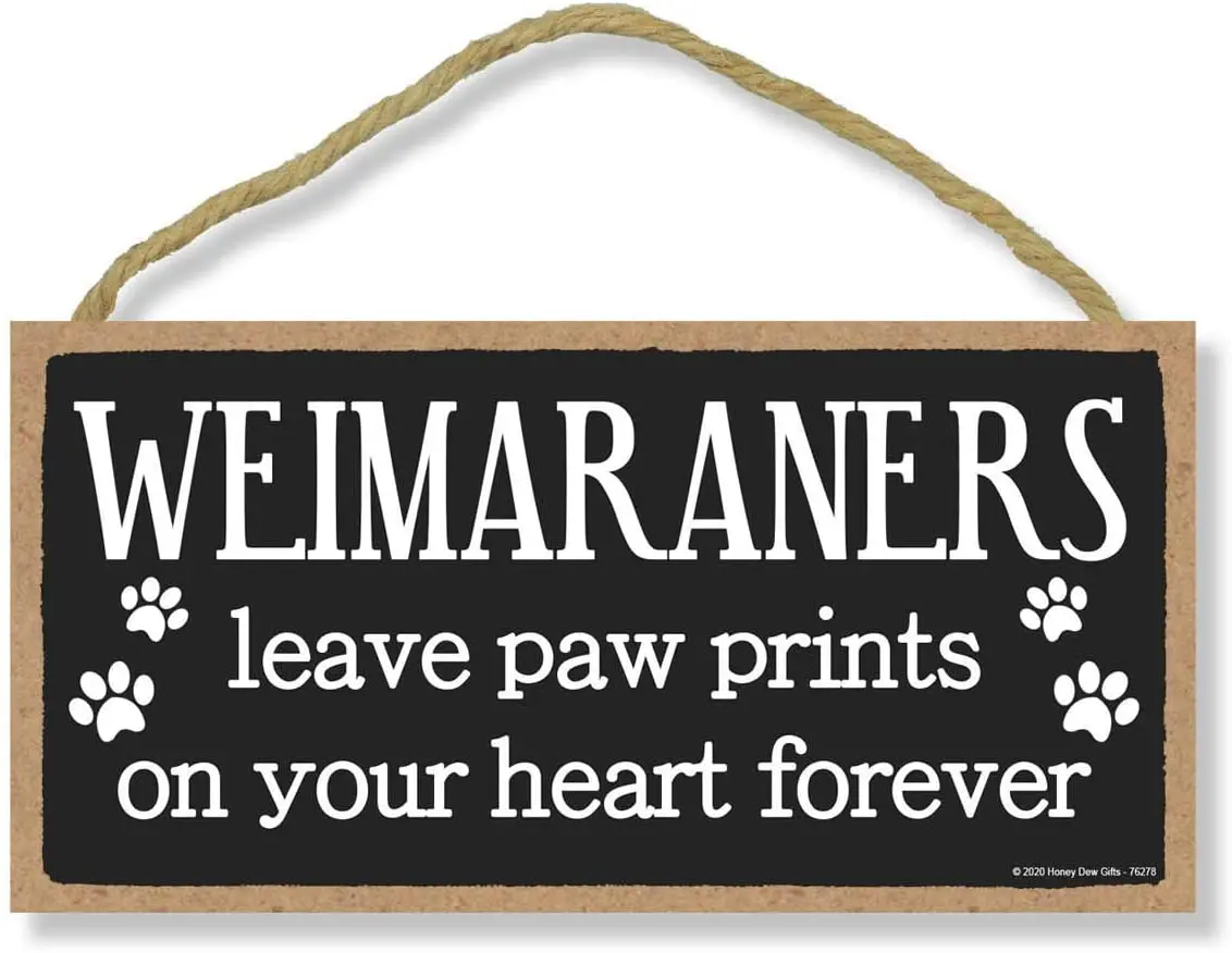 

Weimраннеры оставляют отпечатки лап домашний постер для любителей собак Забавный художественный Декор винтажный алюминиевый Ретро металлич...