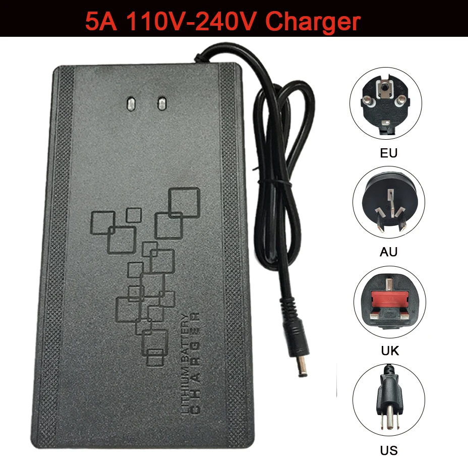 Зарядное устройство для литий ионных аккумуляторов 5A ebike быстрое зарядное Lifepo4