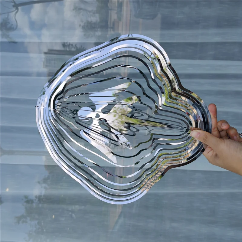

Fairy Angel Wind Chimes Rotating Hanging Wind Spinners Outdoor Stainless Steel Yard Art 3D Visual Effects Garden Gift part