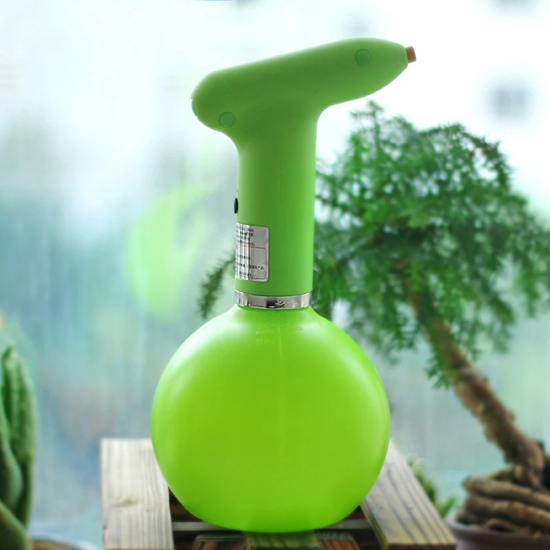 

2021 1L Portable Water Cans Electric Pressure Garden Sprayer Spray Bottle Kettle Plant Flowers Garden Supplies Watering Kits