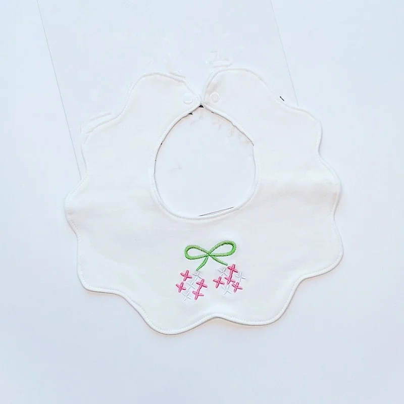 

1Pcs Baby Bibs Cotton Round Neck Baby Burp Cloth Bibs 360 Degree Feeding Bib for Boys Girls Clothing Bandana Bibs Waterproof