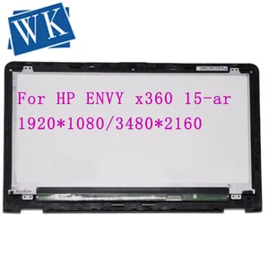 15 6 ips full lcd display touch glass digitizer assembly bezel for hp envy x360 15 ar000nd 15 ar001nb 15 ar000ur lp156wf6 spl1 free global shipping