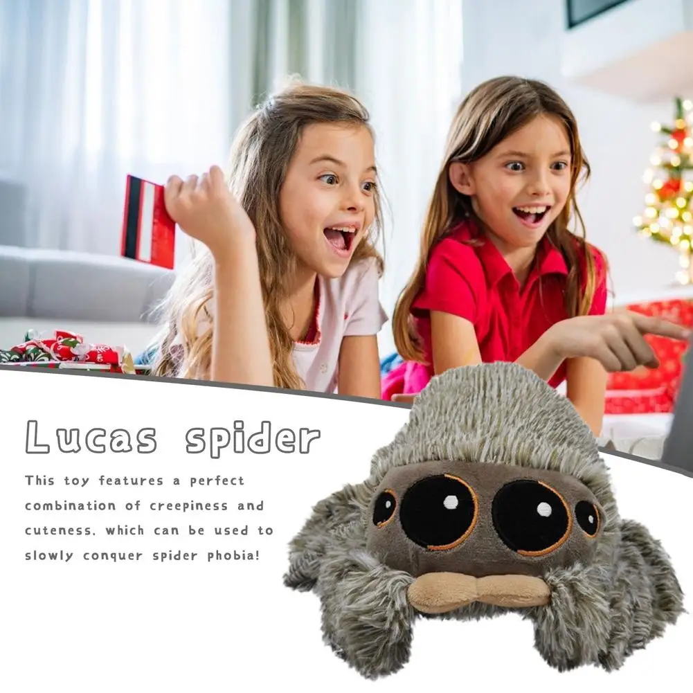

New 20cm Cartoon 3D Lucases The Spider Plush Toys Kawaii Animal Spider Lucases Stuffed Toys Plush Dolls Gifts For Kids Girls
