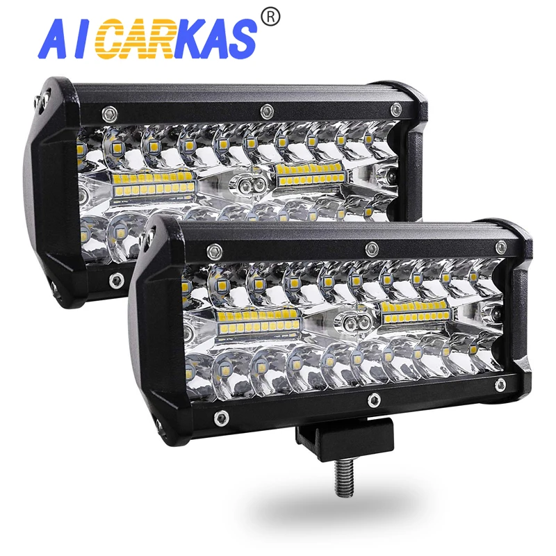AICARKAS 120 Вт 12000LM светильник лка 7 дюймовая светодиодная противотуманная фара для