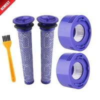 2 pack pre filters and 2 pack hepa post filters replacements compatible for dyson v8 and v7 cordless vacuum cleaners parts
