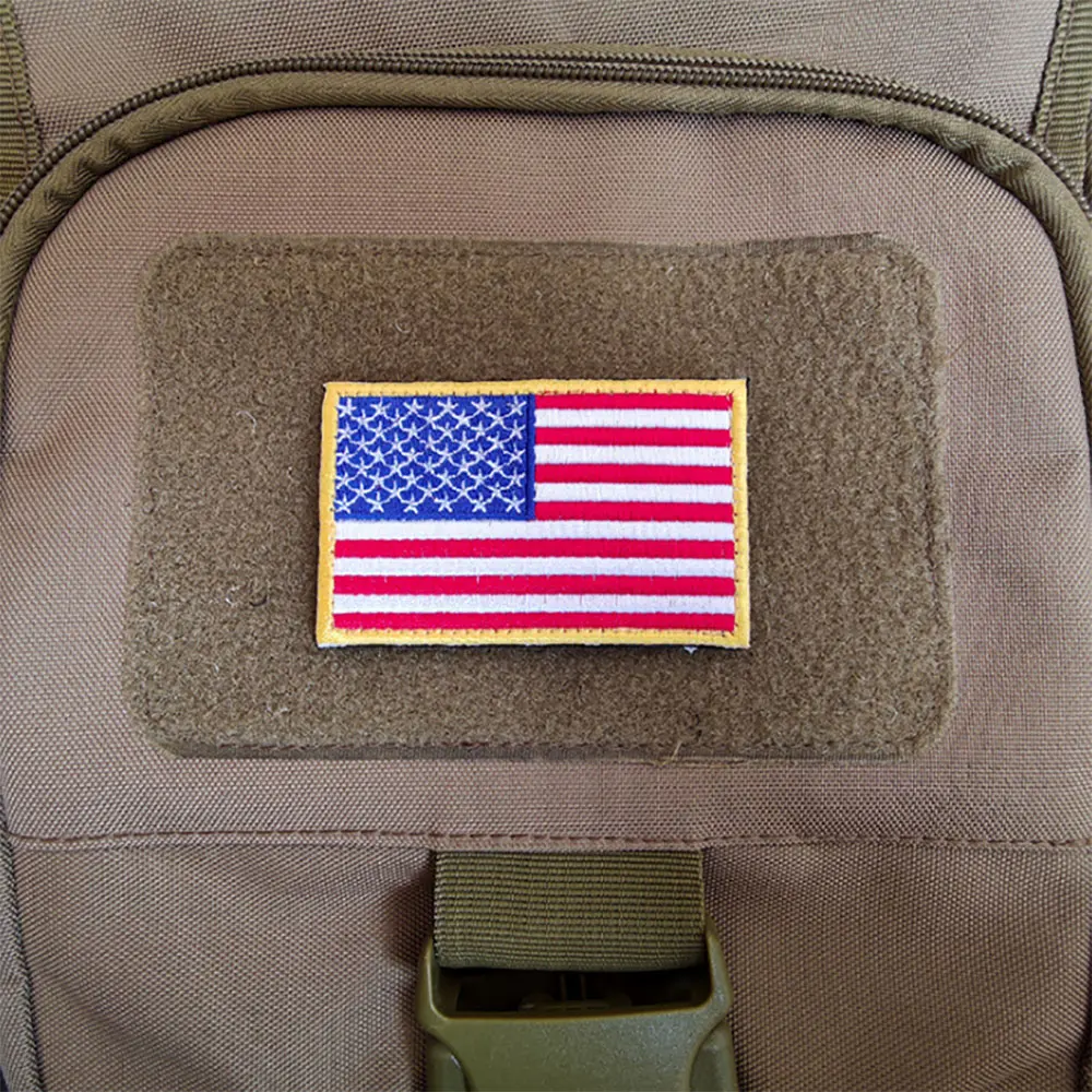 Нашивки с флагом США аппликация на одежду эмблема вышивка Значки для рюкзака