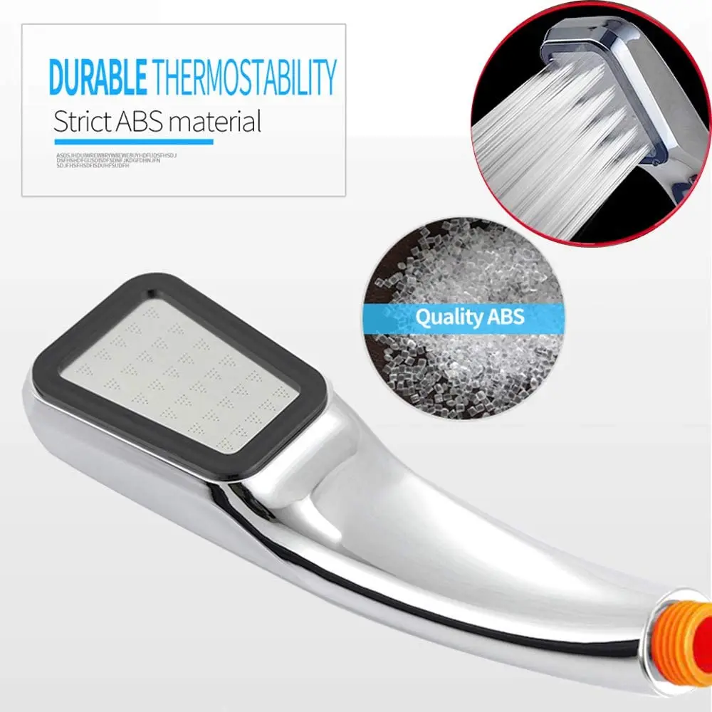 Ручная насадка для душа обтекаемая высокого давления экономия воды ABS с