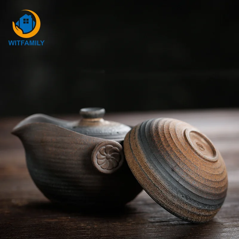 Японский керамический чайник в винтажном китайском стиле кунг фу чайный горшок с