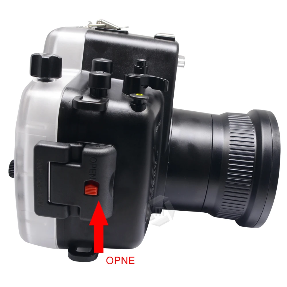 売却 Meikon 60 メートル/195ft カメラ水中ハウジング防水ニコン D800 作り付けリーク検出警報ブザー