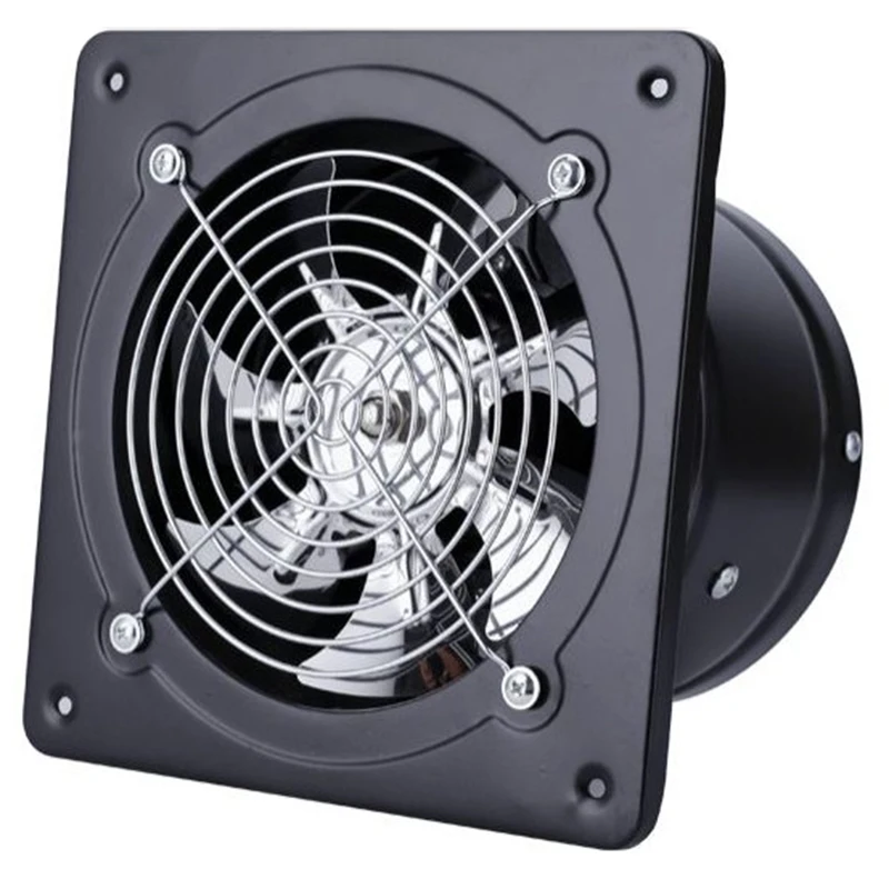 

50W 220V Exhaust Fan 7 Inch Exhaust Pipe Wall Mount Low Noise Family Bathroom Kitchen Vent Ventilation Extractor