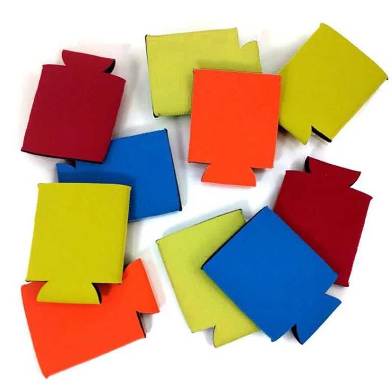 Однотонные охладители для напитков пивные банок ткань дайвинга стеклянная