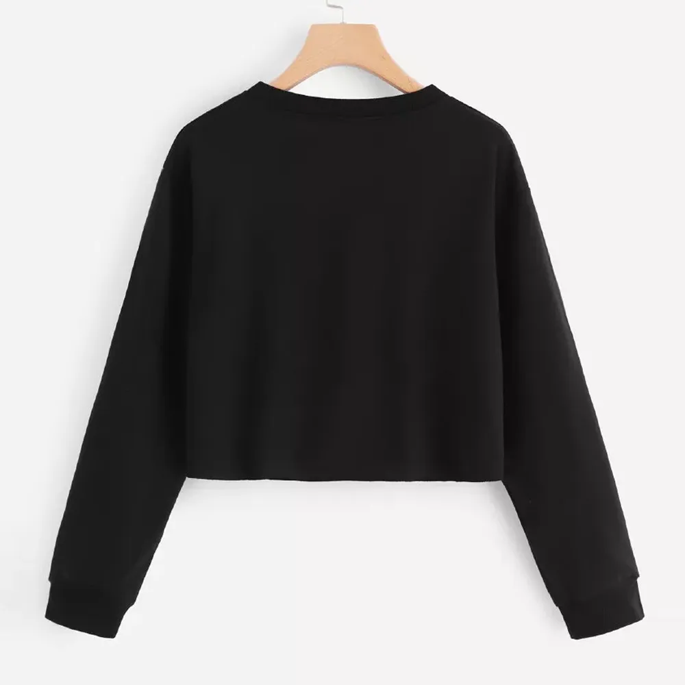 Осенняя женская обувь радужной расцветки с длинным рукавом Лоскутная Толстовка