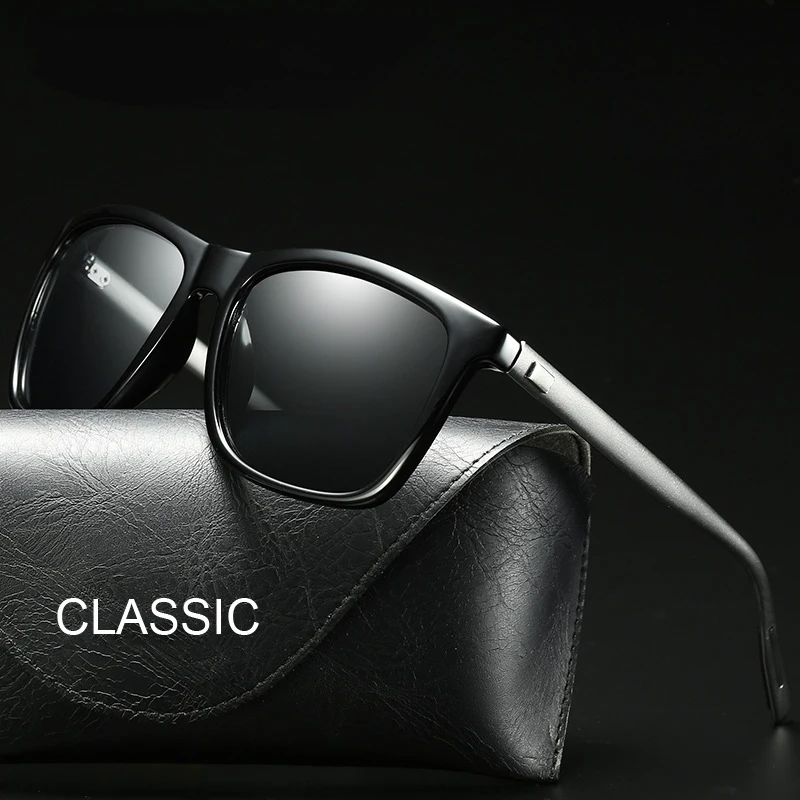 

Vintage Black Polarized Men Sunglasses Luxury Brand Design Sun Glasses Male Female Colorful Mirror Outdoor Driving Oculos De Sol