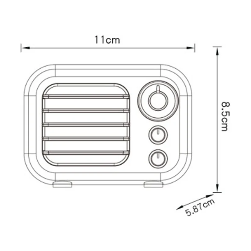 Ретро Радио винтажный Bluetooth динамик-Вишня Деревянный fm-радио с 4 2 соединение