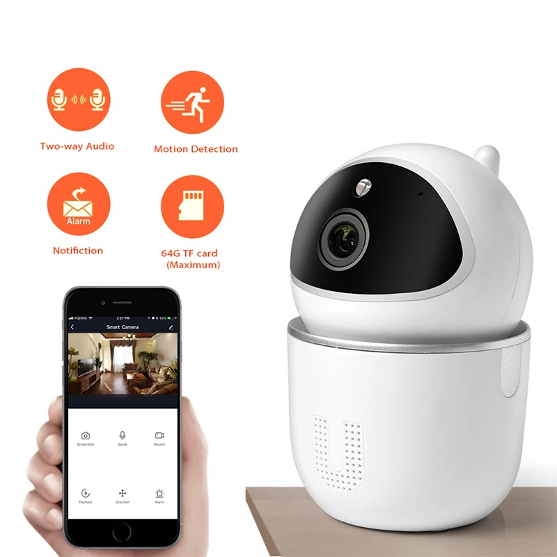 IP-камера видеонаблюдения 1080P Wi-Fi с датчиком движения | Безопасность и защита
