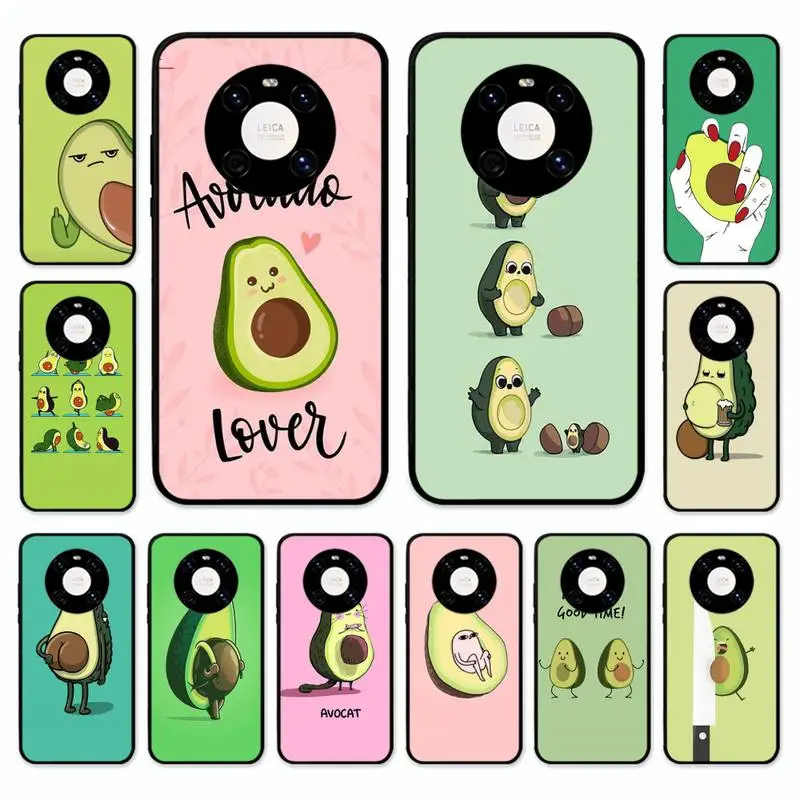 

Cute Cartoon Fruit Avocado Phone Case For Huawei Nova 7 Se 5 3i 3e 3 2 5i Mate 10 20 Lite 30 40 Pro 20x 9 Cover
