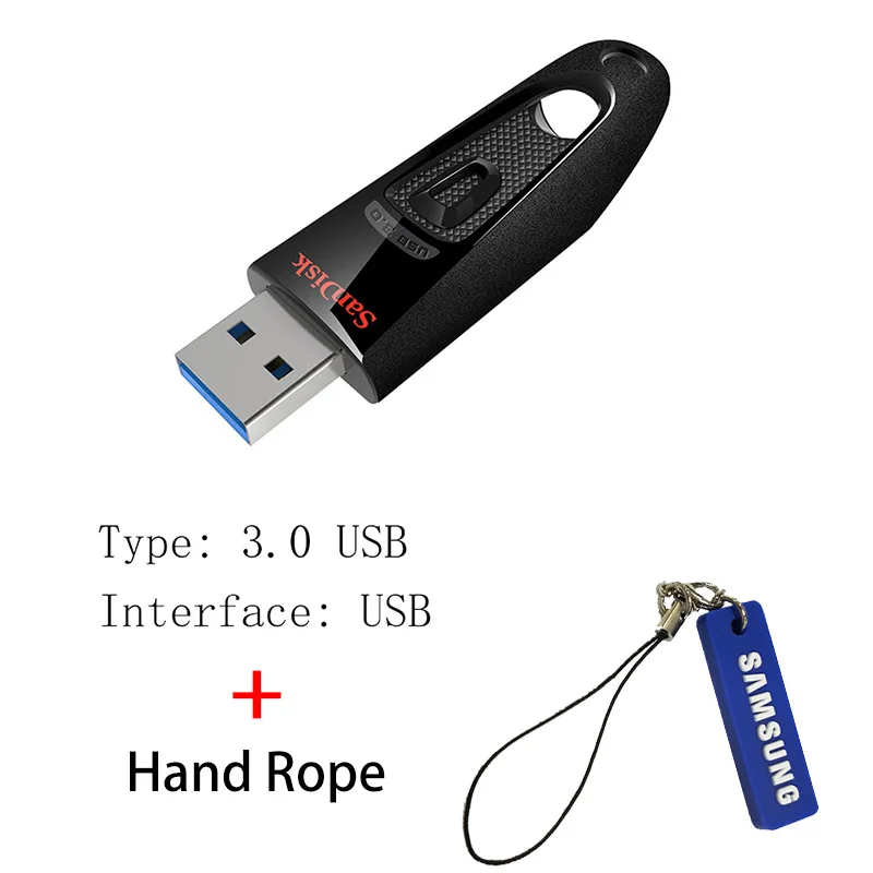 CZ48 AA Sandisk USB 3,0 флеш-накопитель 128 Гб 64 ГБ 32 ГБ 256 ГБ USB флеш-накопитель 32 64 128 16 ГБ флеш-накопитель USB флеш-накопитель диск на ключ памяти - Цвет: CZ48 AA