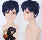30 см темно-синий короткий парик для косплея Kuroko no Basuke Aomine Daiki костюм Kuroko's баскетбольный термостойкий мужской парик