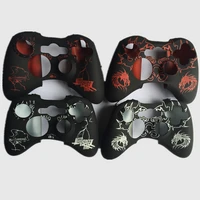 100pcs water transfer printing protective skin for microsoft xbox 360 wired wireless controller silicone case