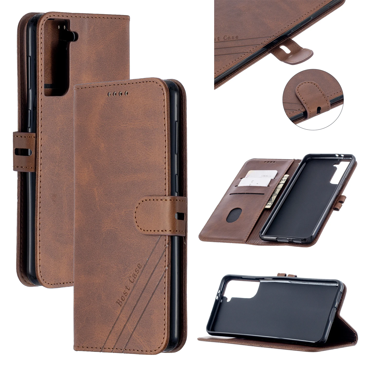 

Magnetic Flip Leather Case For Samsung S20FE S21FE S21 20 10 9 8 Plus Ultra S7Edge Stand Wallet Phone Cover