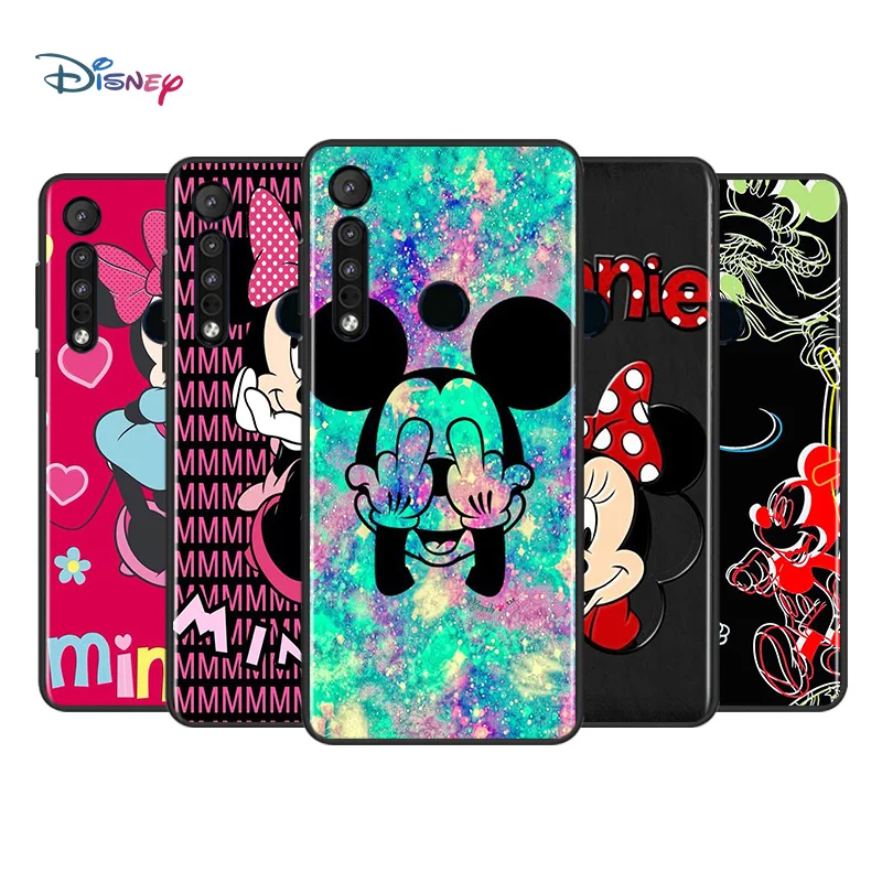 

Disney Cartoon Animation Lovely Mickey Mouse For Motorola G9 G8 G Power One Fusion Edge E6 Plus Play Lite Soft Black Phone Case