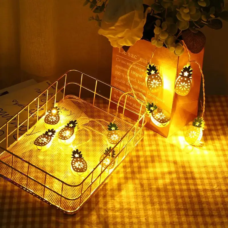 Светодиодный светильник в виде ананаса гирлянда Сказочная батарея свадебная