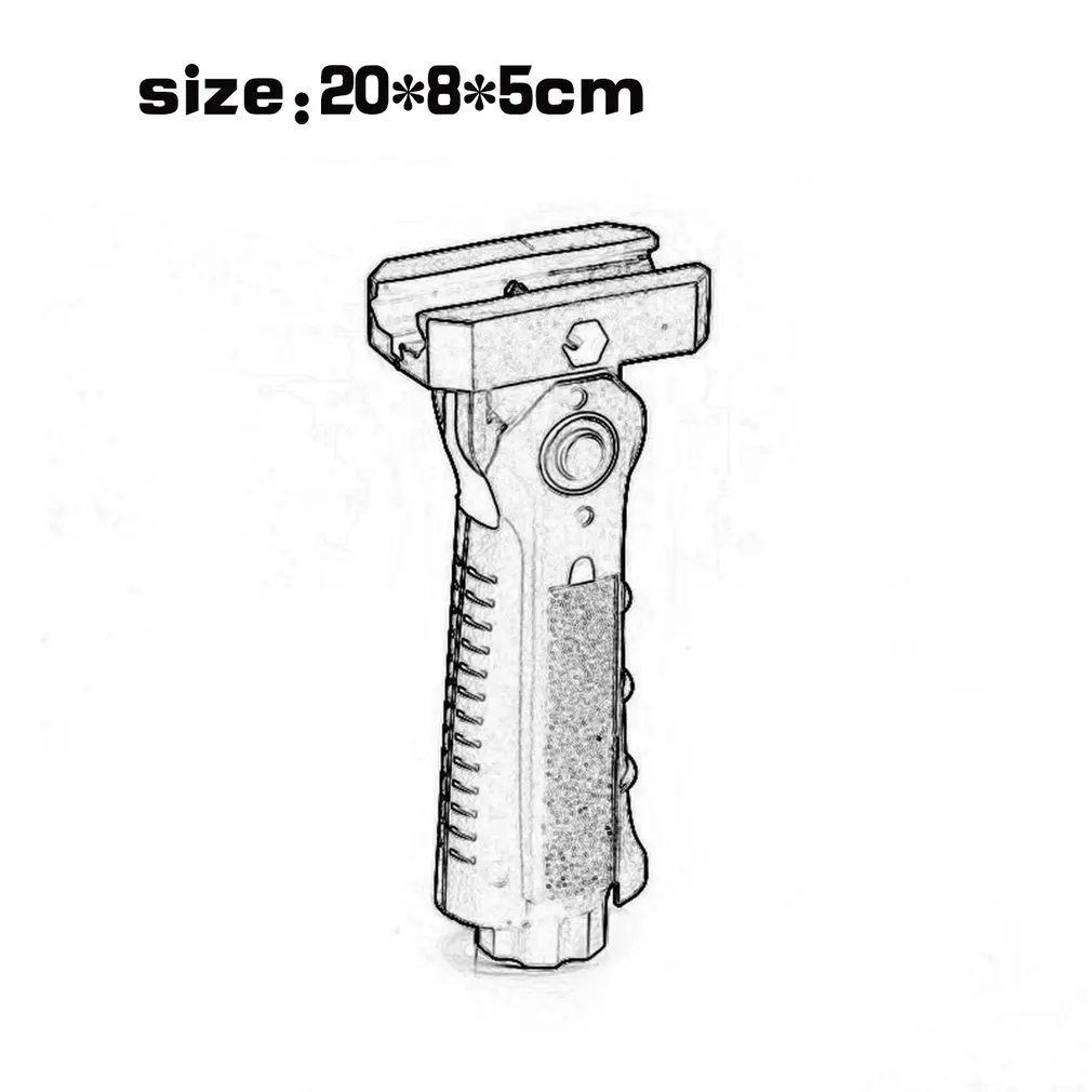 

Tactical Ergonomic Ambidextrous Vertical Rifle Foregrip Picatinny Mount Blk