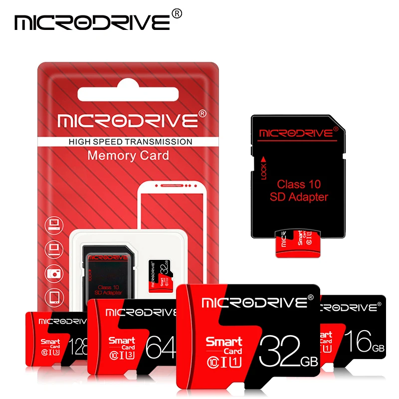 Оригинальная карта Micro SD класса 10 SDXC 64 ГБ высокоскоростная памяти SDHC 32 16 8 флэш C10