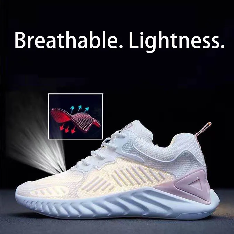 Кроссовки женские на платформе Повседневная дышащая сетчатая Вулканизированная